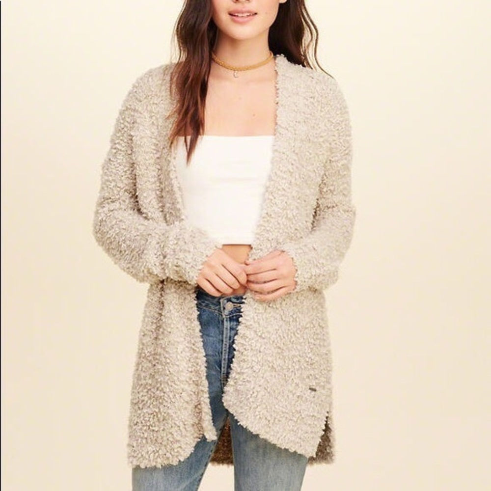 Hollister Fuzzy Cardigan